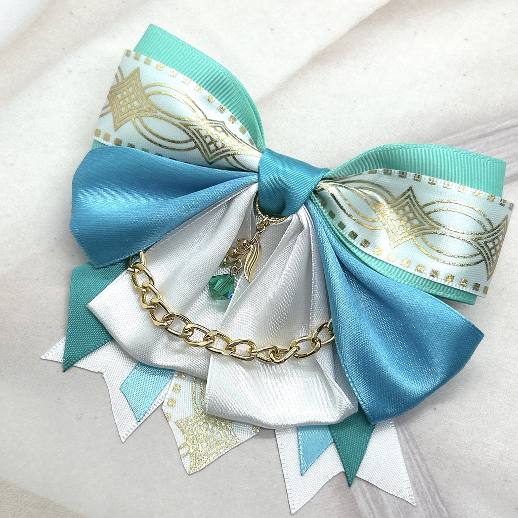 原神 リボンバレッタ&バックチェーン モンド 神ノ叡智19頒布品