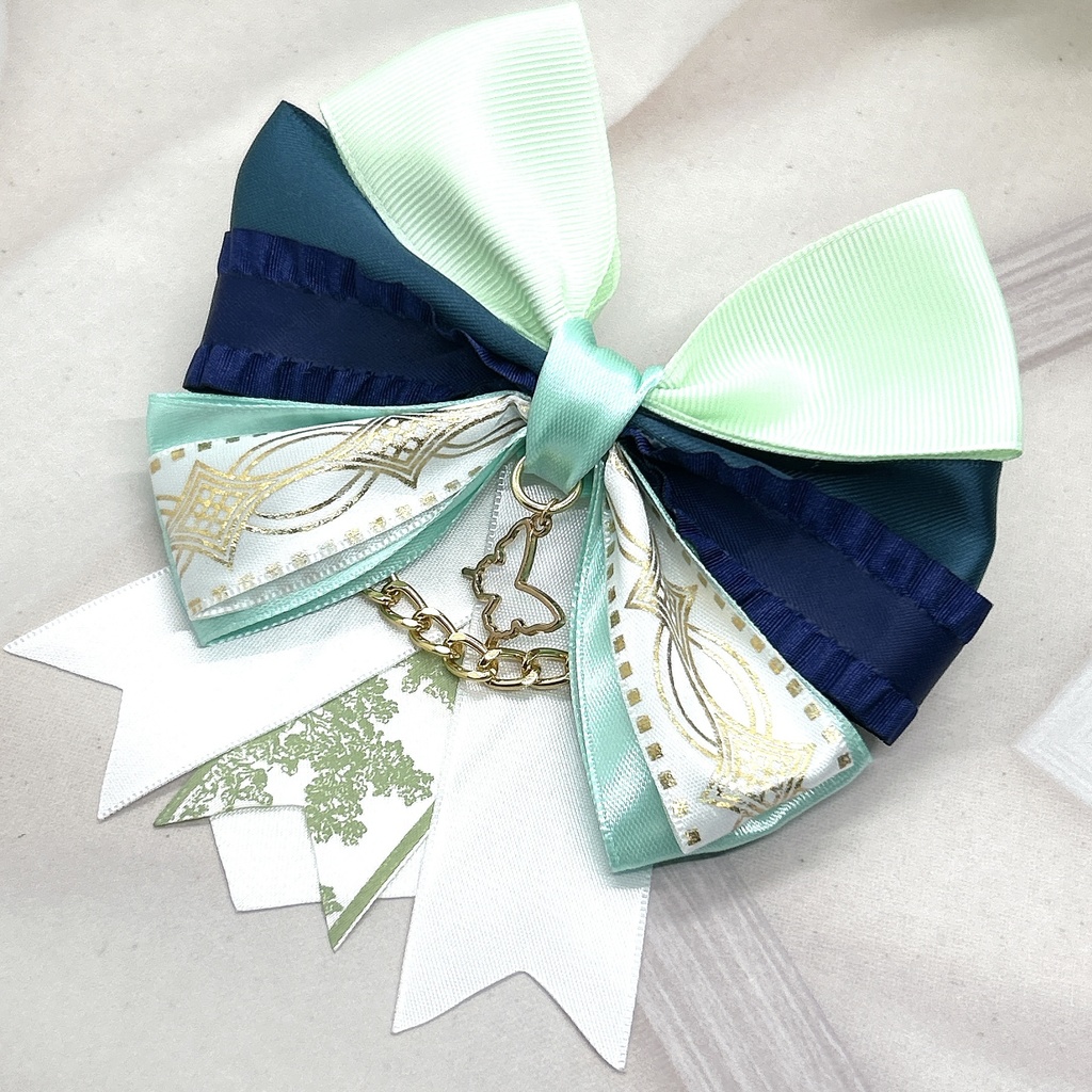 原神 リボンバレッタ&バックチェーン モンド 神ノ叡智19頒布品