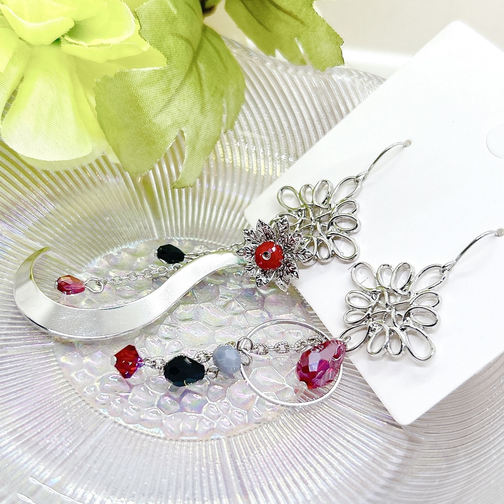 原神 アルレッキーノ-召使- モチーフピアスorイヤリング 神ノ叡智19頒布品