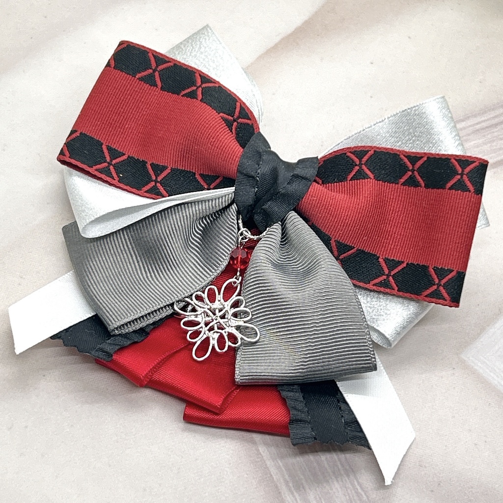 原神 フォンテーヌ+α モチーフリボンバレッタ&バックチェーン 神ノ叡智19頒布品