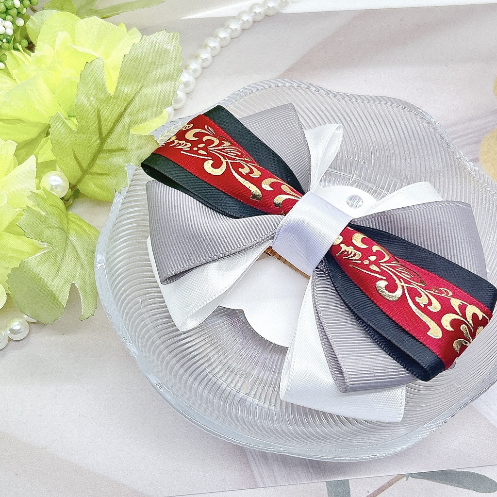 にじさんじ ChroNoir葛葉 叶 モチーフリボンヘアバレッタ