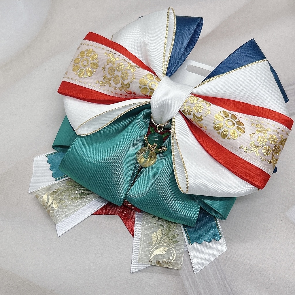 崩壊スターレイル モチーフリボンヘアバレッタ&バックチェーン Part1 OtG4頒布品