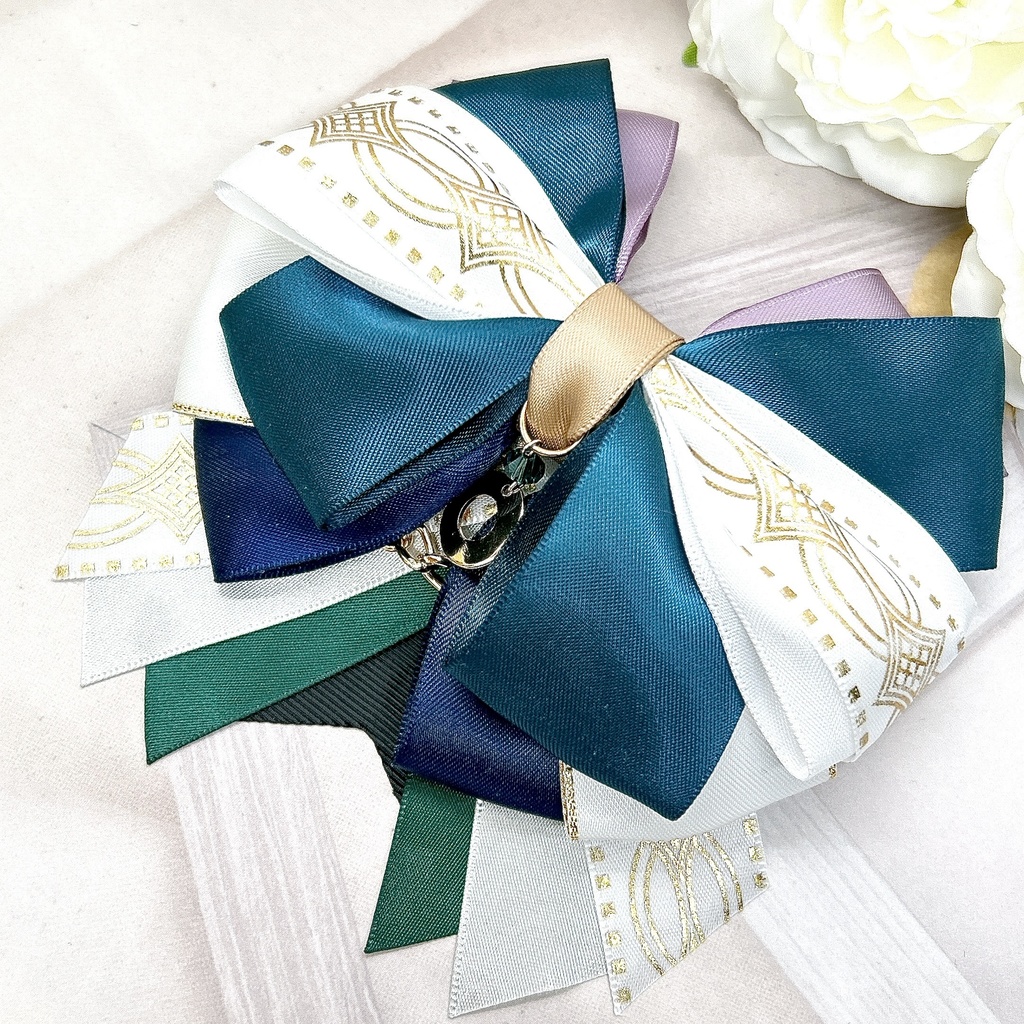 原神 モチーフリボンバレッタ バックチェーン モンド・璃月・稲妻・スメール 神ノ叡智22頒布品