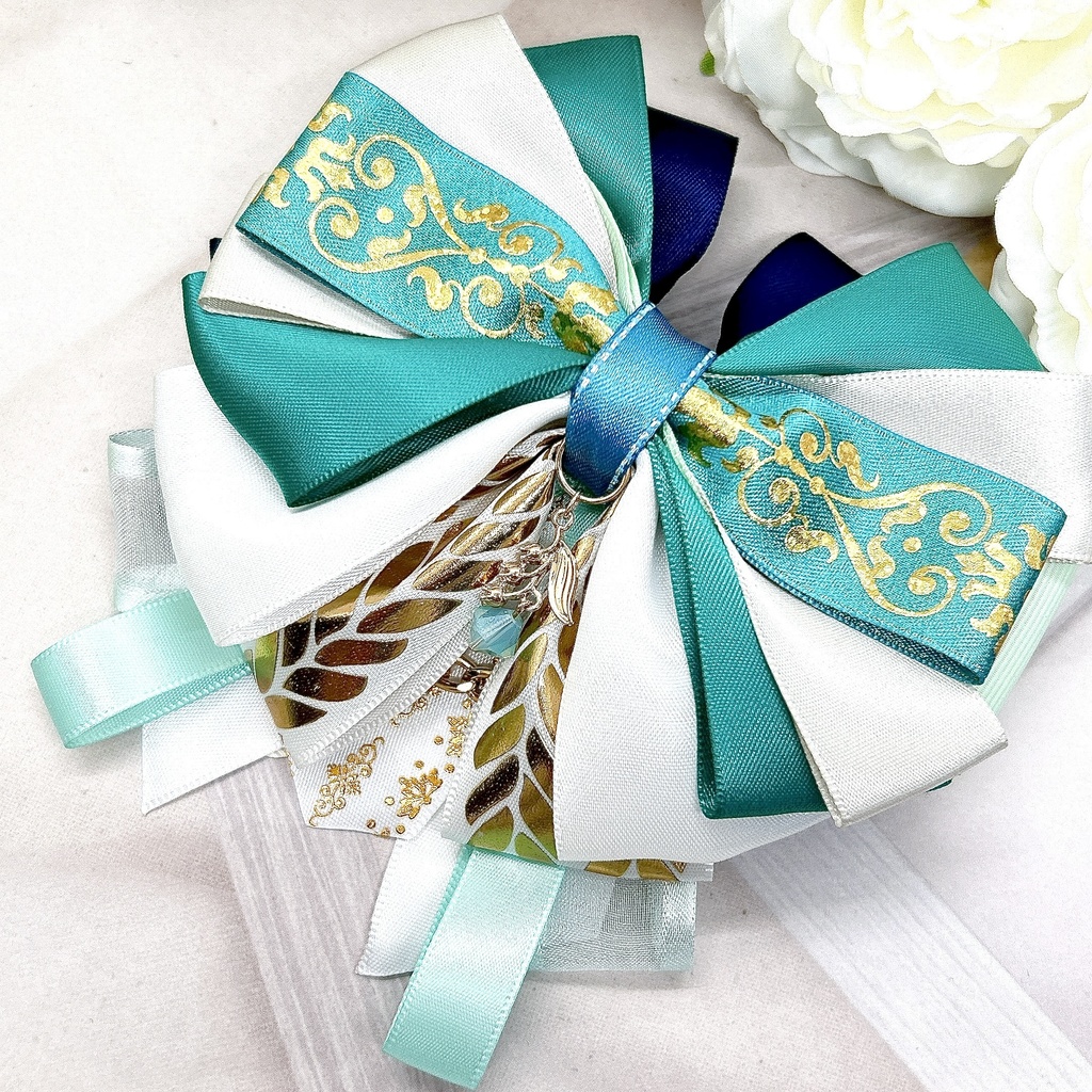 原神 モチーフリボンバレッタ バックチェーン モンド・璃月・稲妻・スメール 神ノ叡智22頒布品