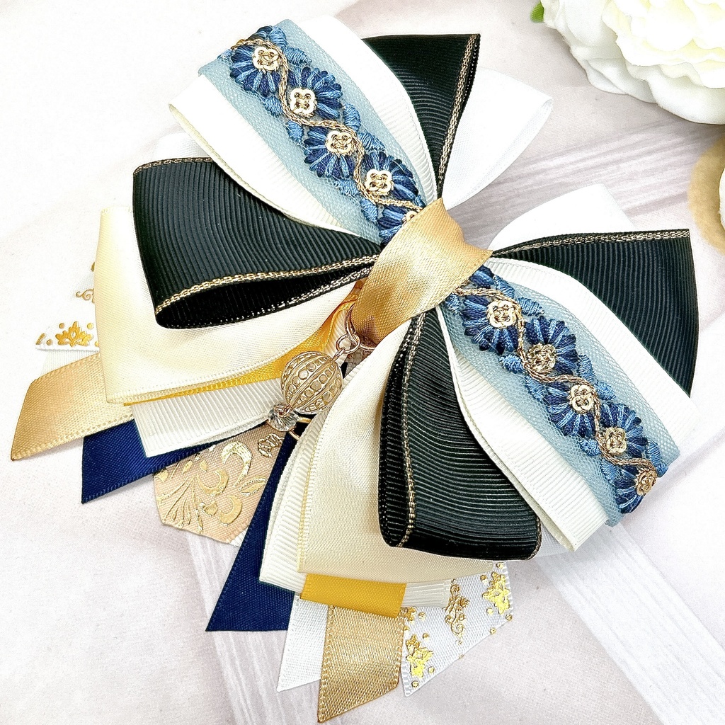 HARU 神ノ叡智24 リボンバレッタ&バックチェーン ①