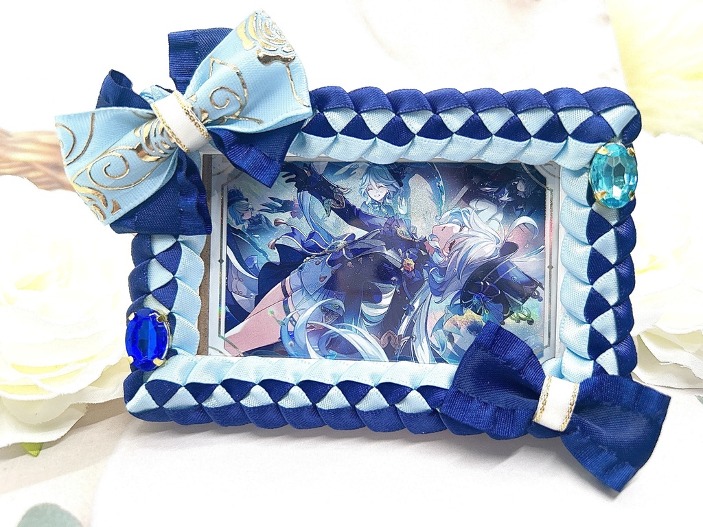 原神 フリーナモチーフ フォトフレーム 横向き対応 ウエハースシール用