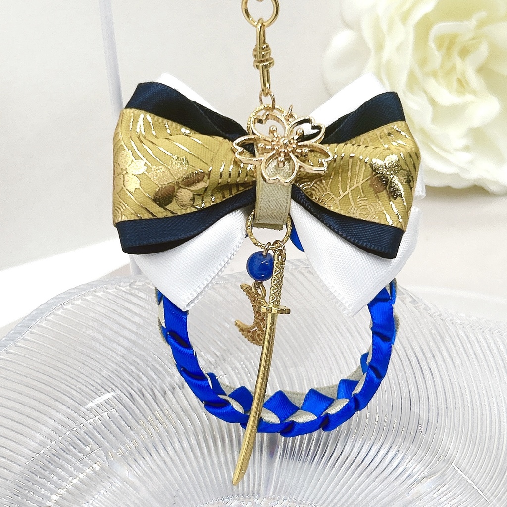 刀剣乱舞 リボンレイストラップ 三日月宗近