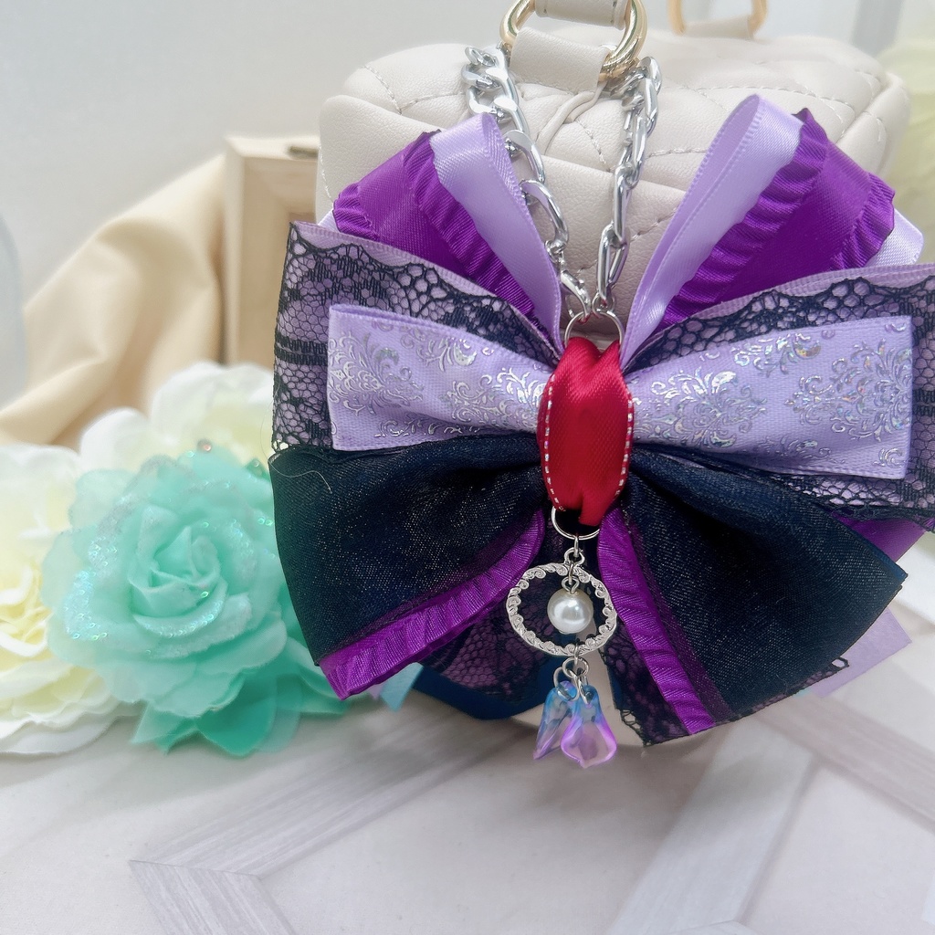 崩壊スターレイル モチーフリボンバッグチェーン ヘアクリップ付き オンパロス