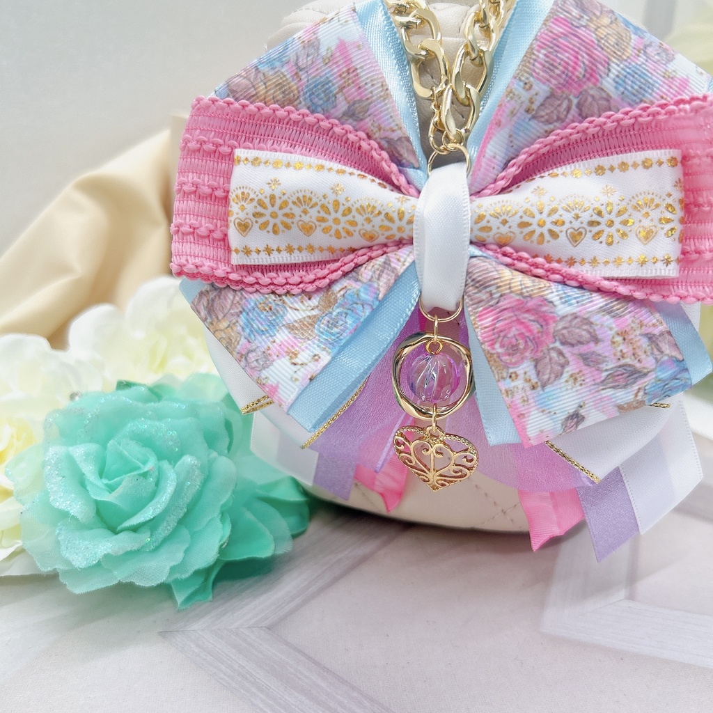 崩壊スターレイル モチーフリボンバッグチェーン ヘアクリップ付き オンパロス