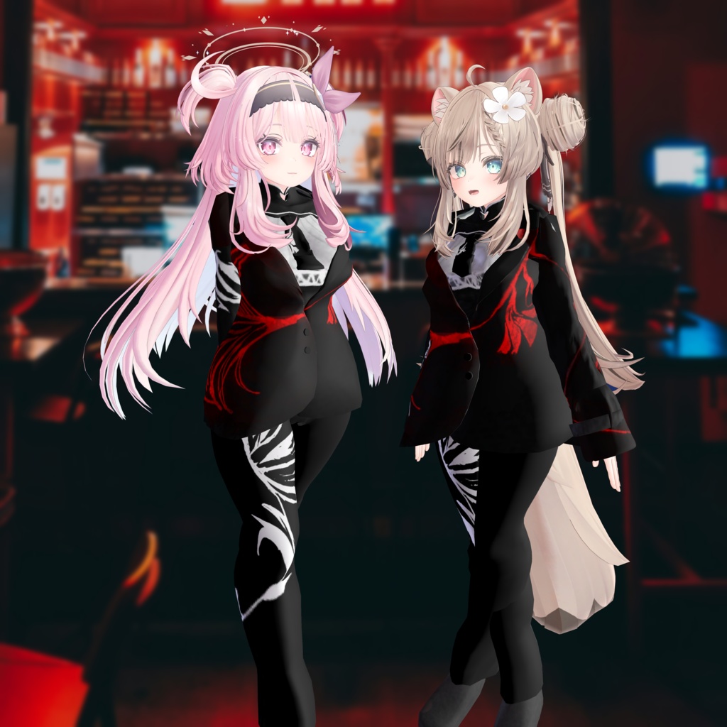 【複数アバター対応】九龍ネグローニ/KowloonNegroni【3D衣装】