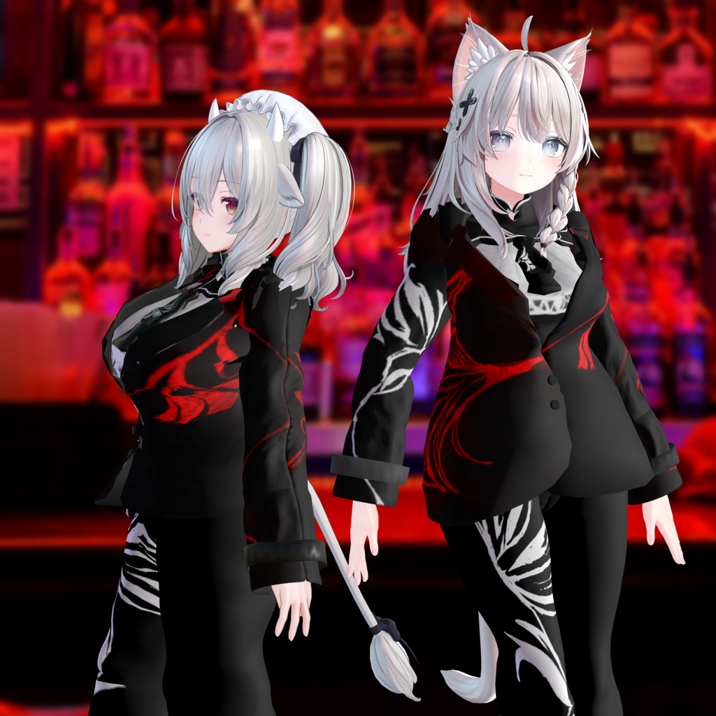 【複数アバター対応】九龍ネグローニ/KowloonNegroni【3D衣装】