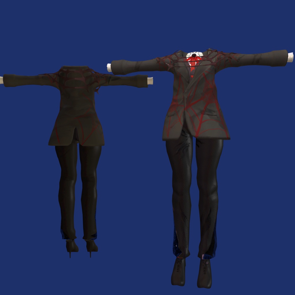 【複数アバター対応】ブラックウィドウ/Black widow【3D衣装】