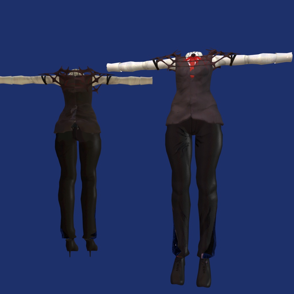 【複数アバター対応】ブラックウィドウ/Black widow【3D衣装】