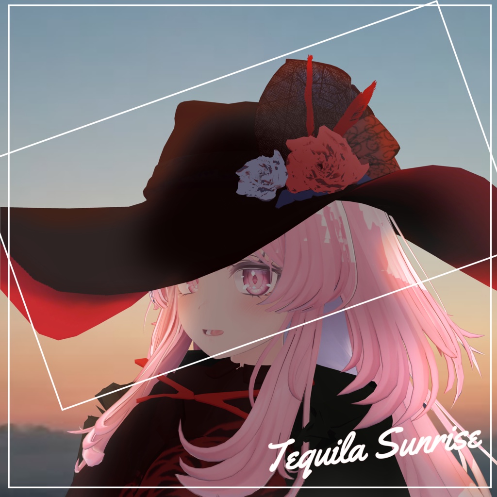 【VRC想定】テキーラサンライズ/Tequila Sunrise【3D装飾品】