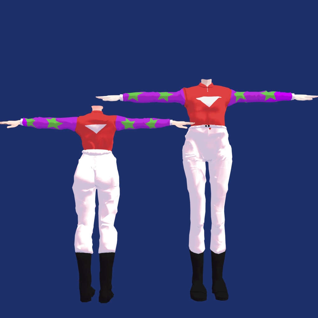 【複数アバター対応】騎手の勝負服/Racing colours【3D衣装】