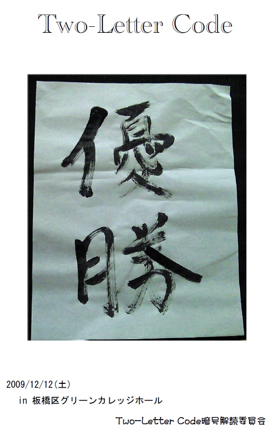 Two-Letter Code　記録集