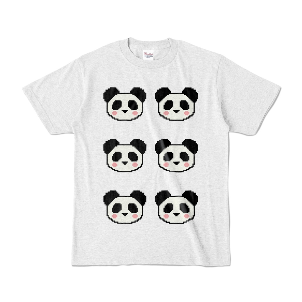 パンダTシャツ（アッシュ）