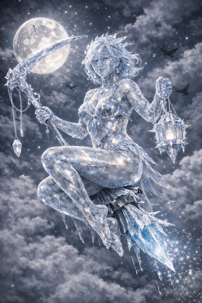 氷の身体に、月が宿る