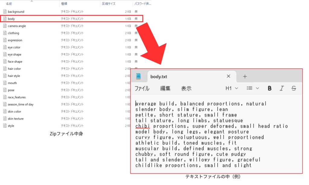 各種一般プロンプト
