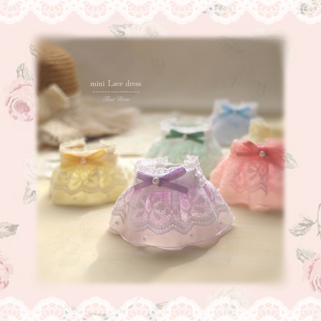 (カラー8色) ⑅ mini Lace dress にじぱぺっと