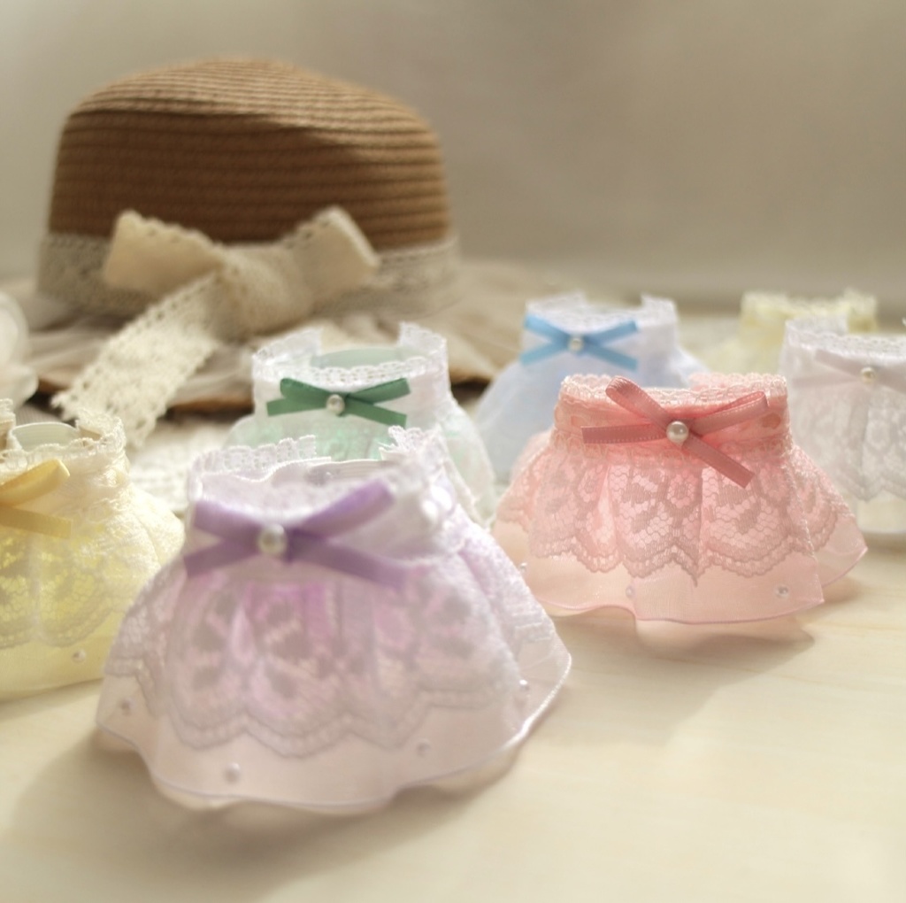 (カラー8色) ⑅ mini Lace dress にじぱぺっと