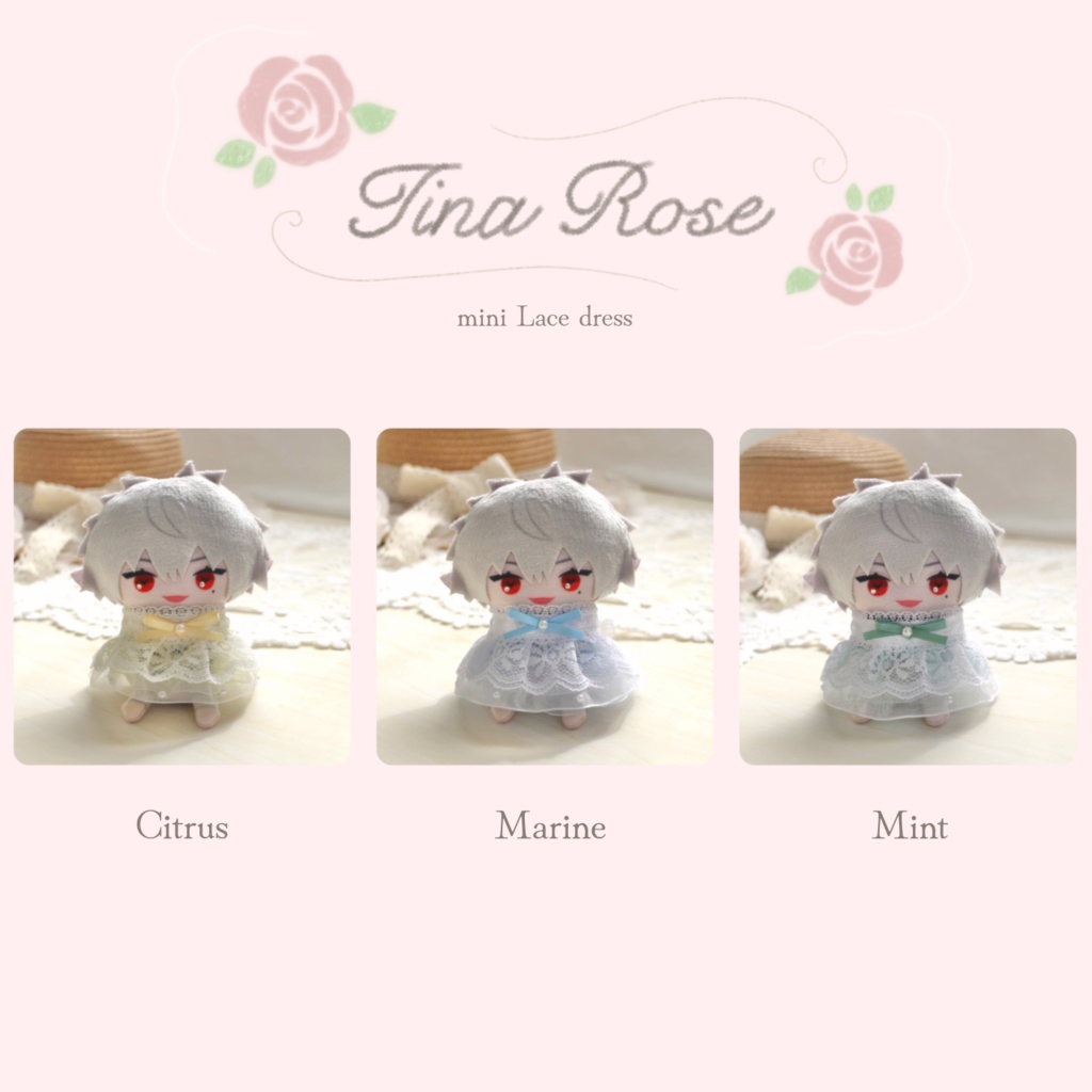 (カラー8色) ⑅ mini Lace dress にじぱぺっと