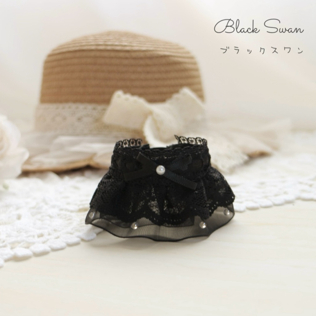mini Lace dress ⑅ にじぱぺ、にじまるっと、ちびぐるみsize