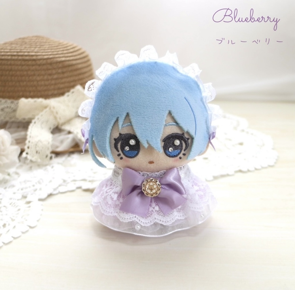 (カラー8色・選べるブローチ) ⑅ Lace dress & Headdress