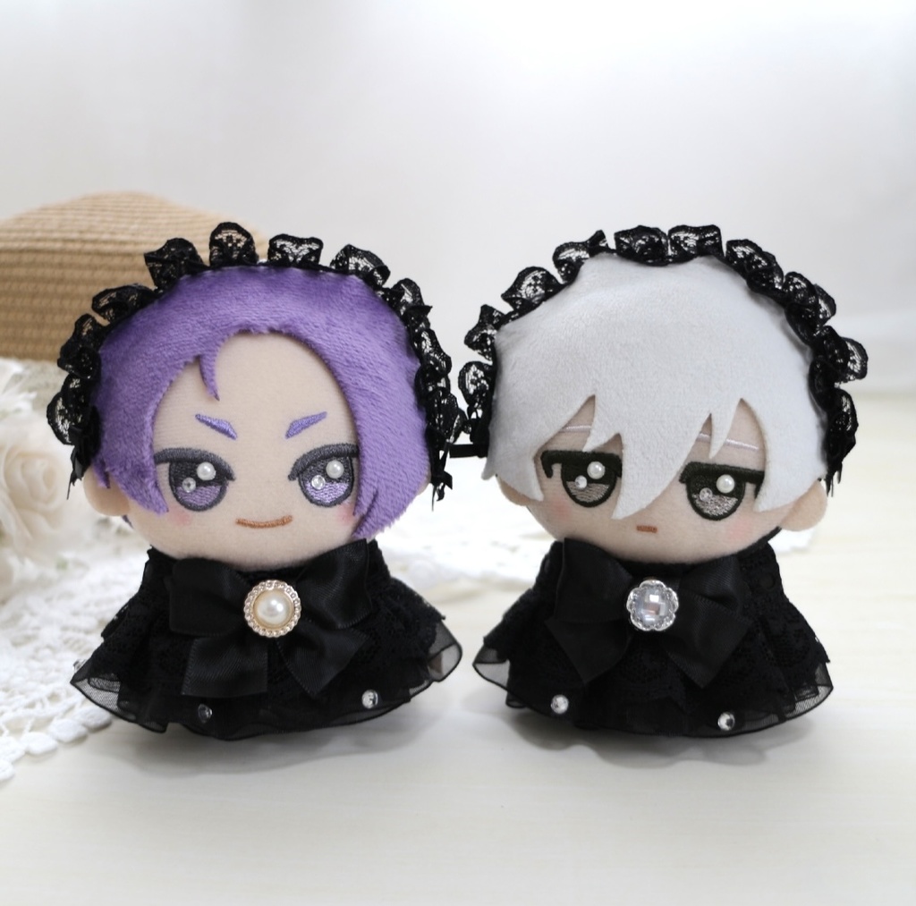 (カラー8色・選べるブローチ) ⑅ Lace dress & Headdress