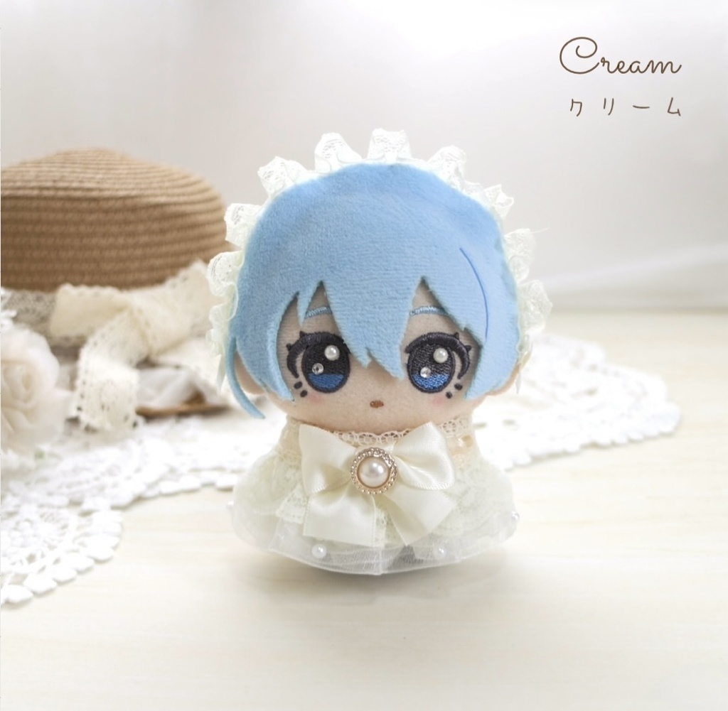 (カラー8色・選べるブローチ) ⑅ Lace dress & Headdress