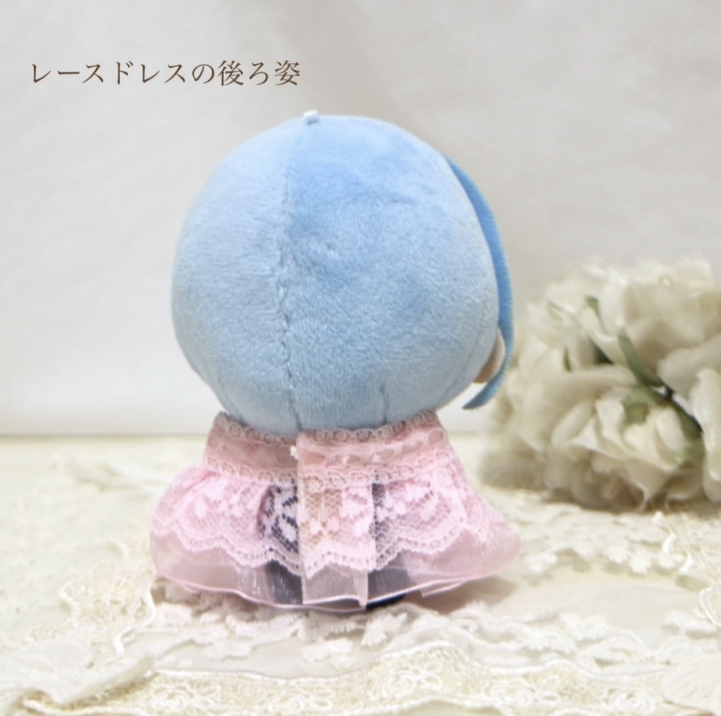 (カラー8色・選べるブローチ) ⑅ Lace dress & Headdress