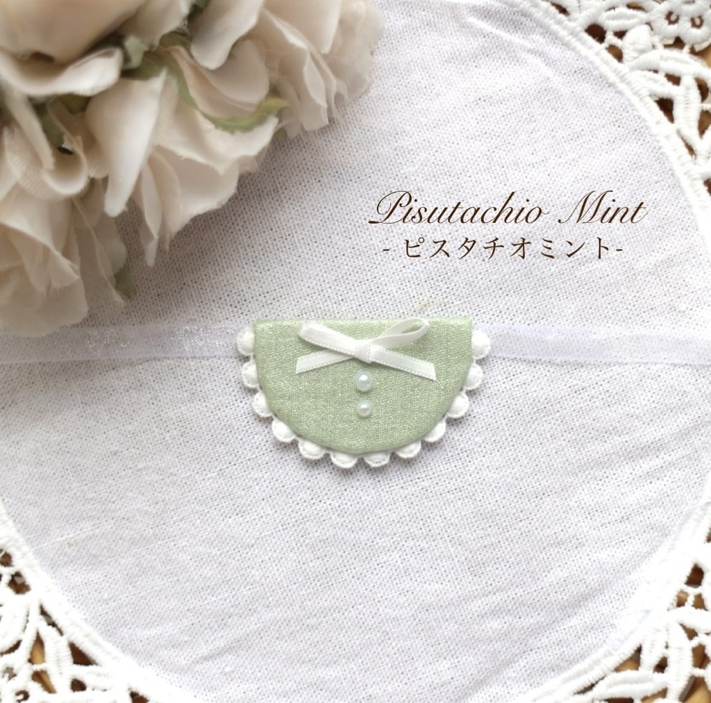 (カラー5色) ⑅ Glossy color bib ベビースタイ