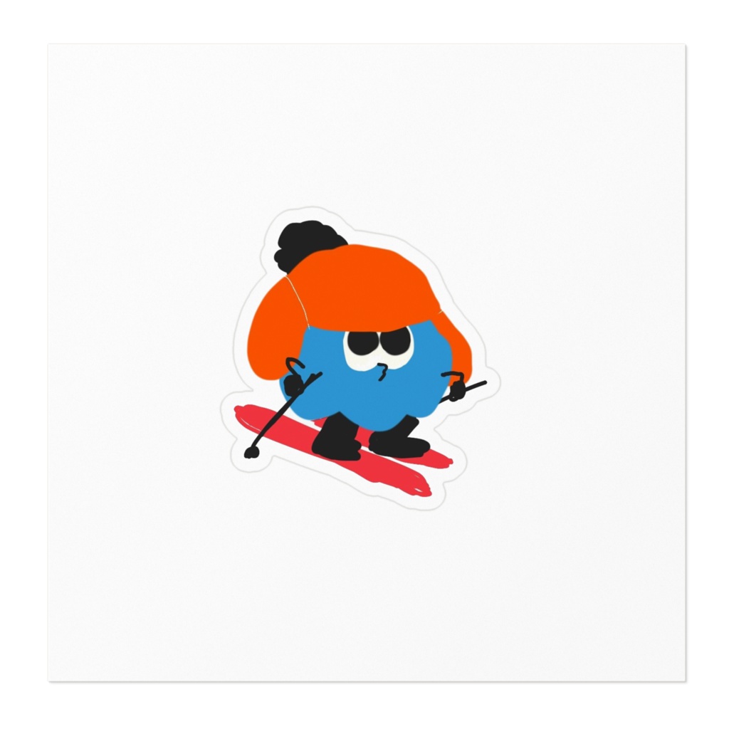 もんすたーすてっかー(スキーバージョン)