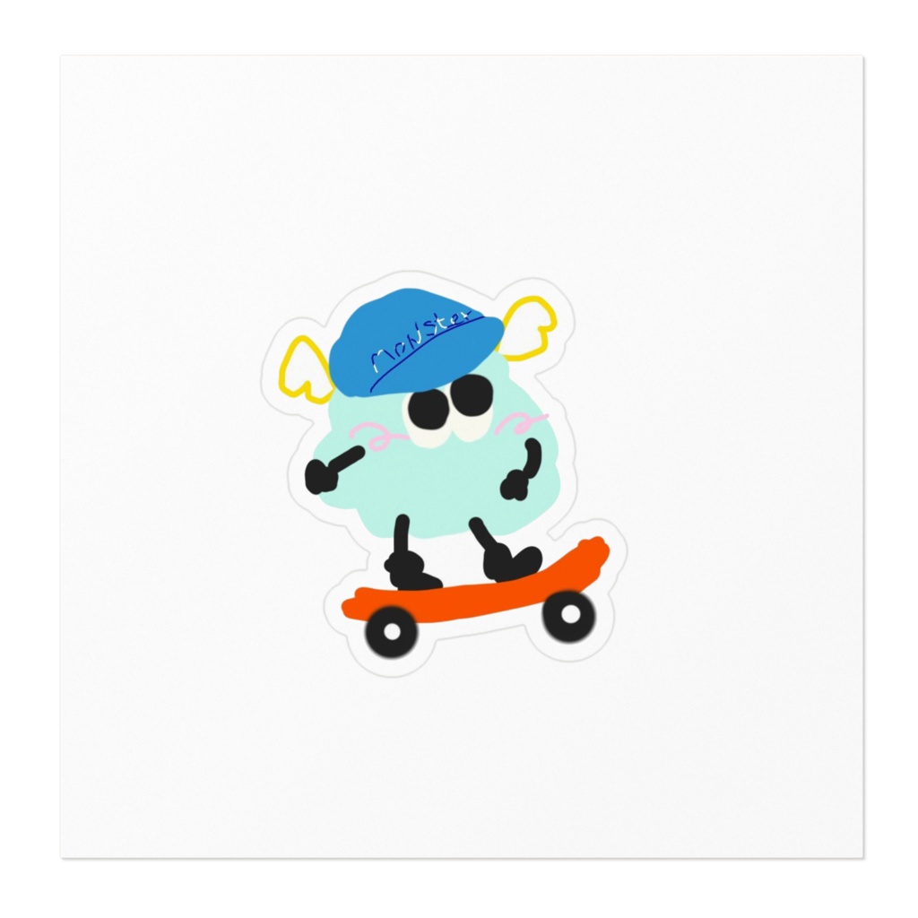 もんすたーすてっかー(スケボーバージョン)