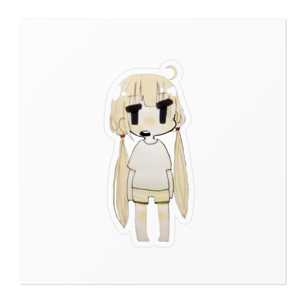 やる気のない杏ちゃんステッカー