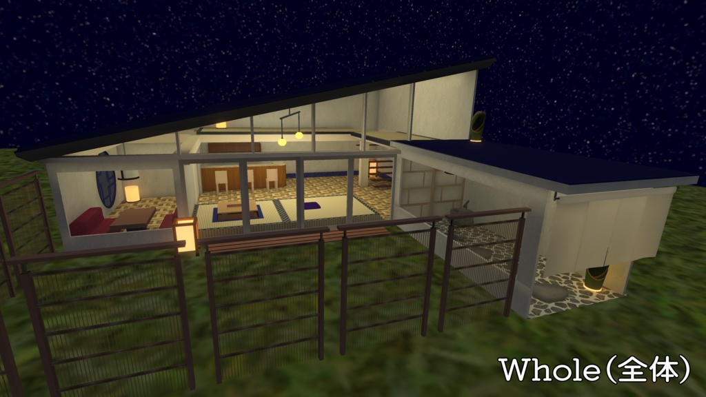 【VRC向けワールド】和風ハウス ~Japanese style house&tavern~