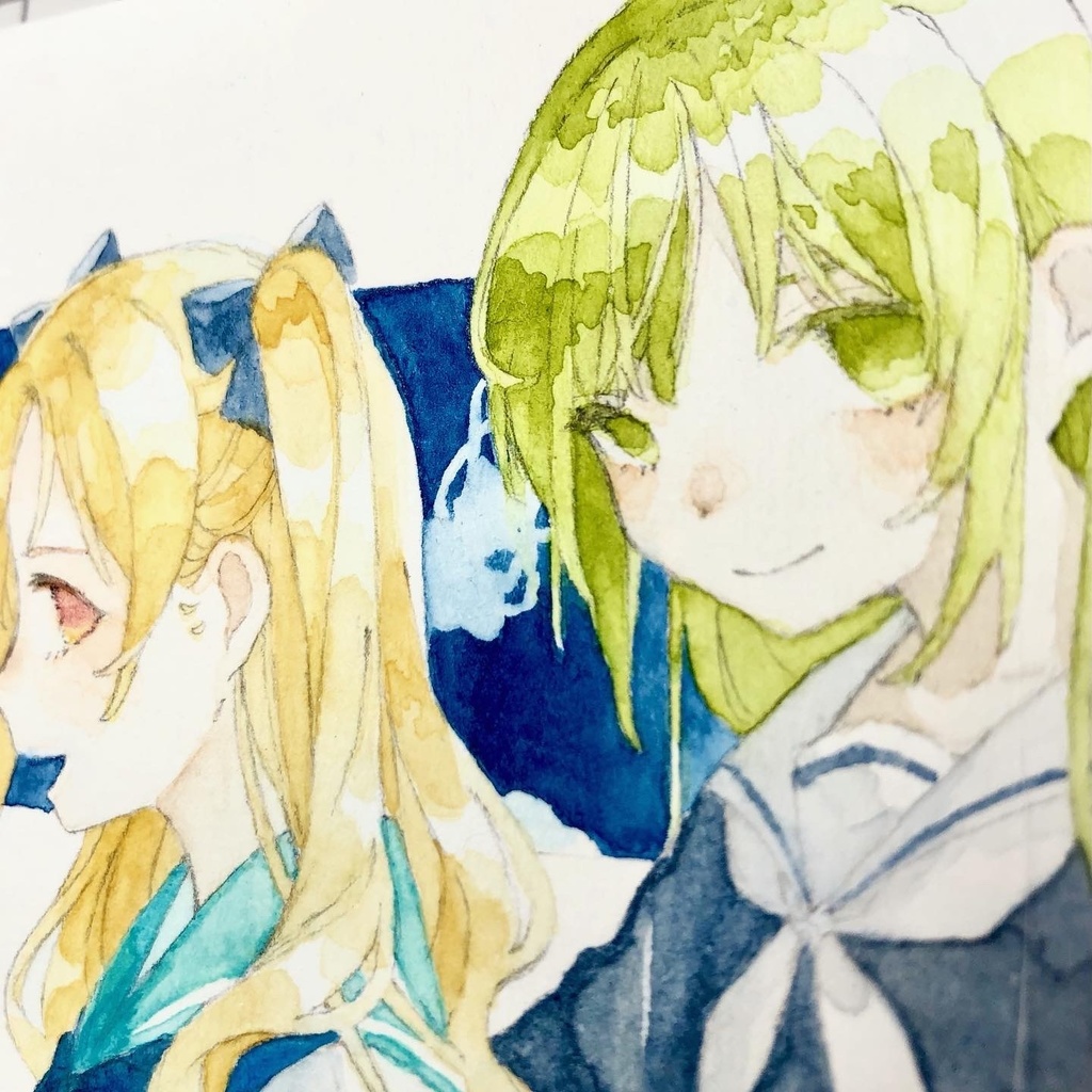 【原画】くらげ【エレシュキガルとエルキドゥ】