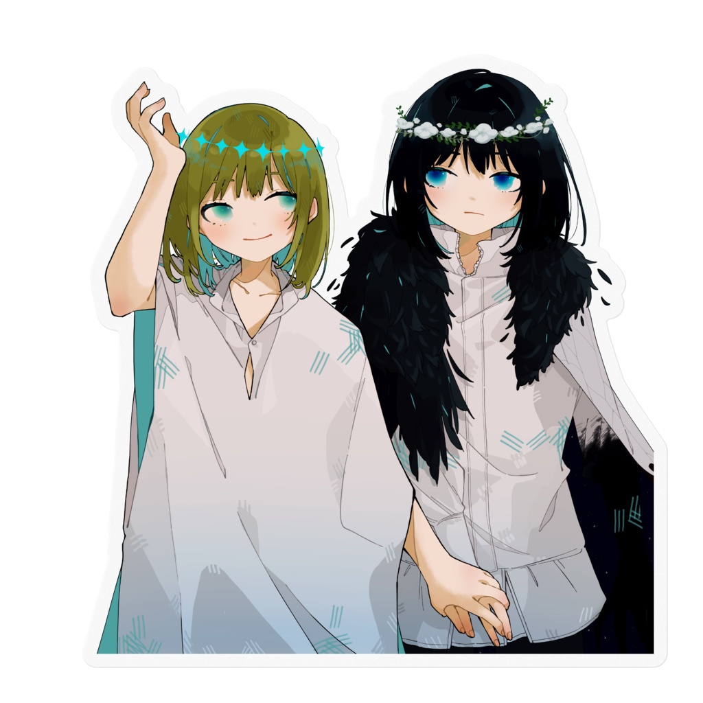 【ステッカー】交換【エルキドゥとオベロン】