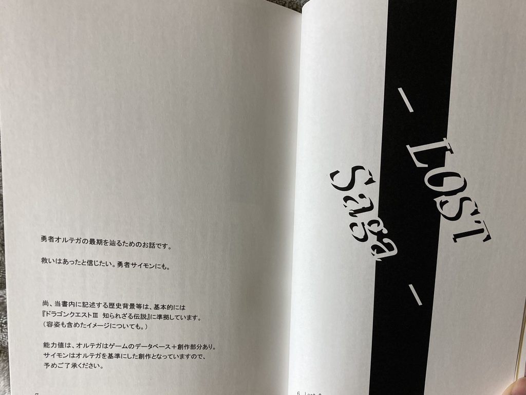 DQ3小説『Lost Saga』