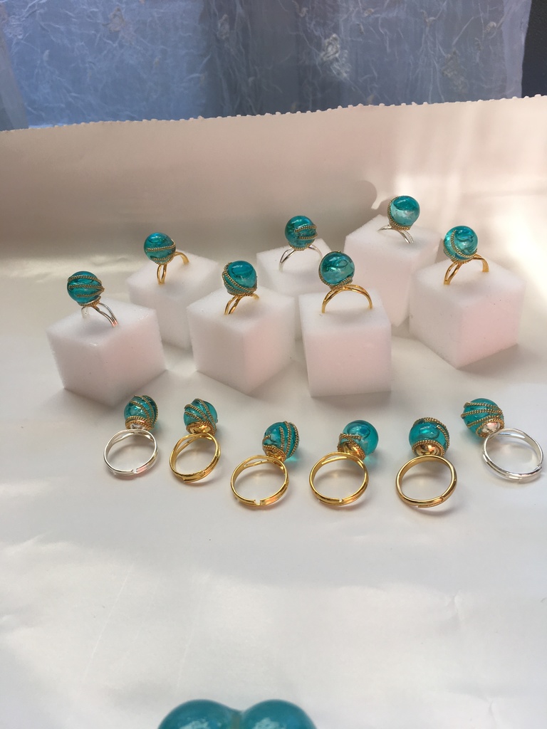 「いのりの指輪」風 スノードーム・リング