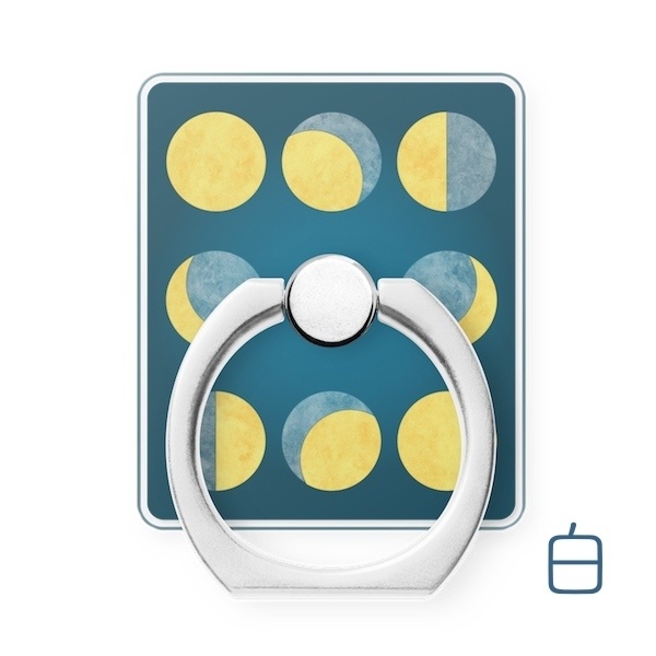 月の満ち欠けスマホリング