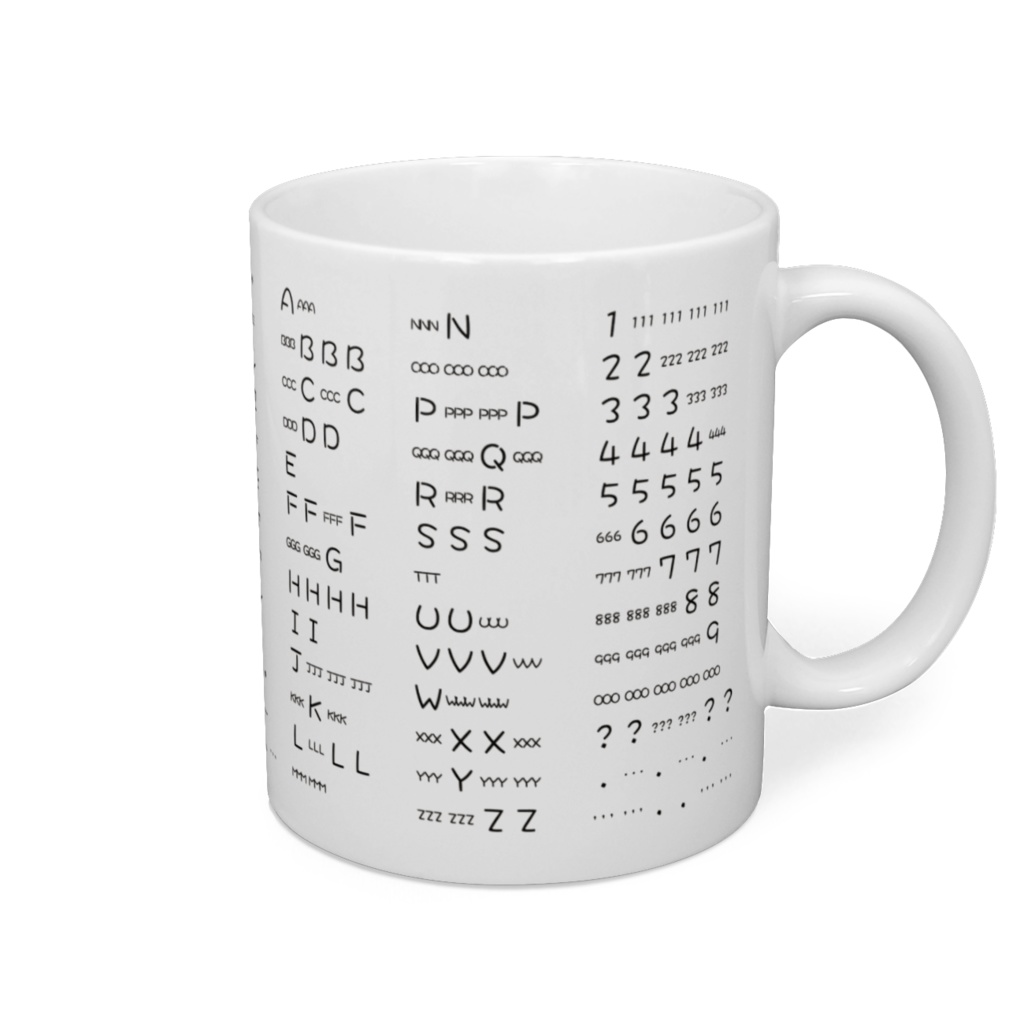 モールス符号マグカップ