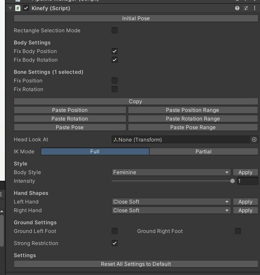 【アバター用】Kinefy【ポーズ編集ツール】