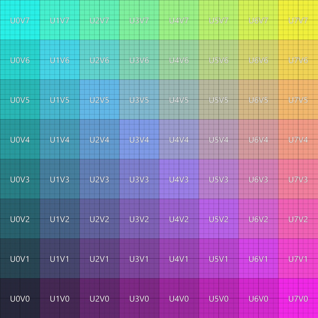 テストパターン UV テクスチャ