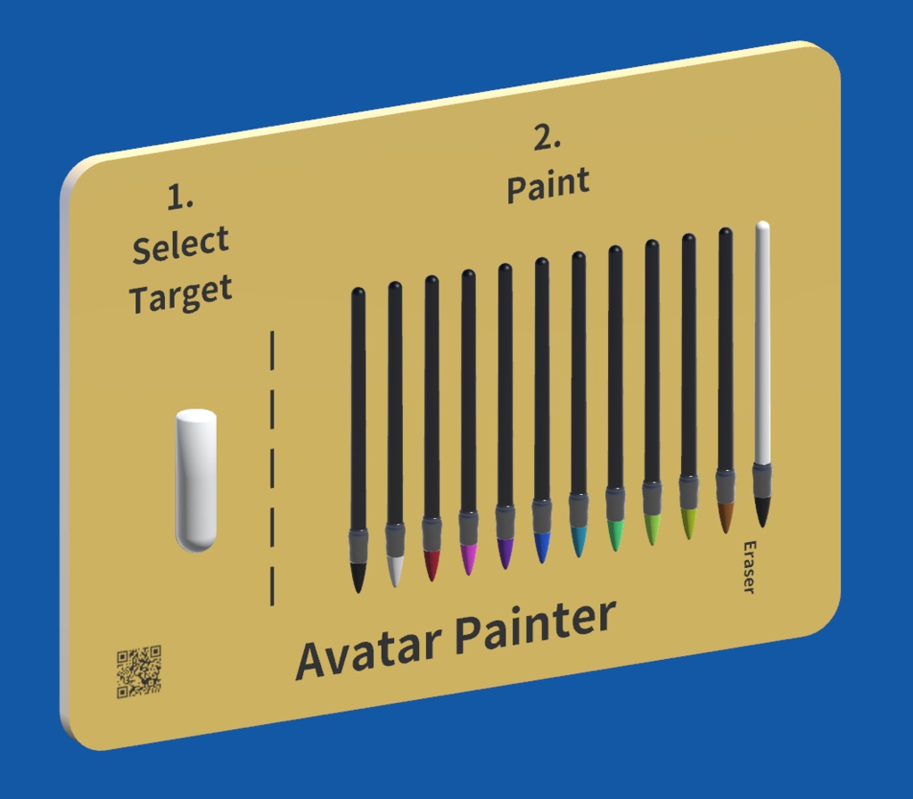 【VRChatワールド用】Avatar Painter アバターにお絵かきできるペン