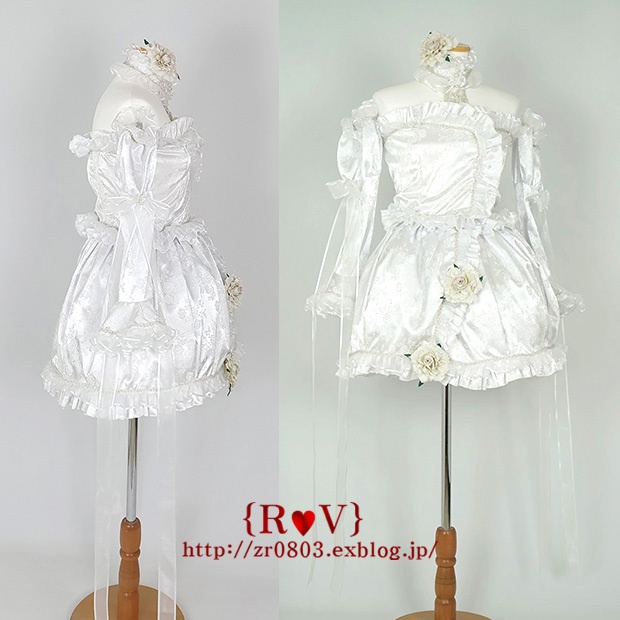 雪様　ハンドメイドお洋服 ローゼンメイデン風 雪華綺晶のドレス ブライス リカちゃん