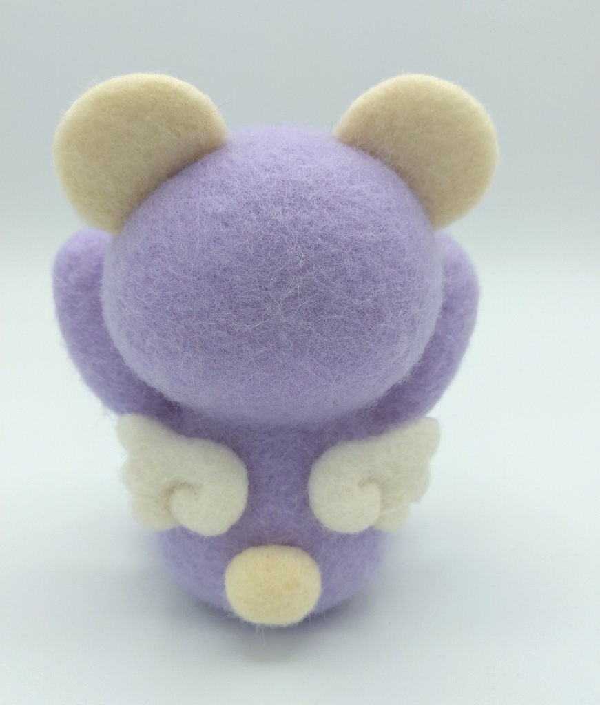 ほっぺたが落ちそうな幸せくまちゃん(ラベンダー)