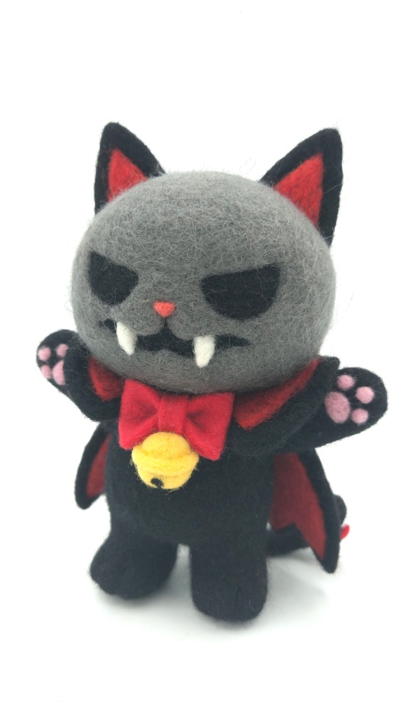 【羊毛フェルトドール】🎃ヴァンにゃイア🎃