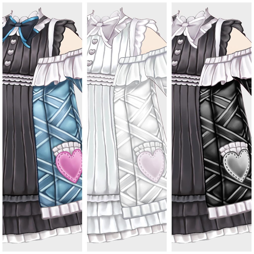 ガーリーなフリルレースワンピ / #VRoid