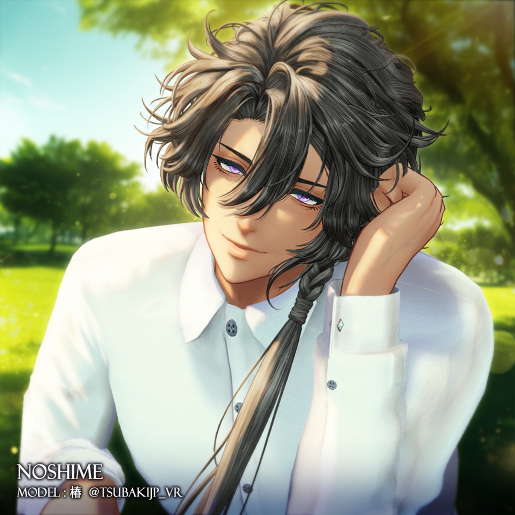 サイドロングヘア【12アバター対応】